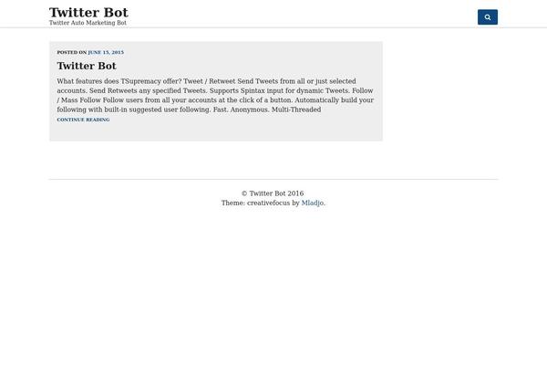 twitter-bot.com site used Creative Focus
