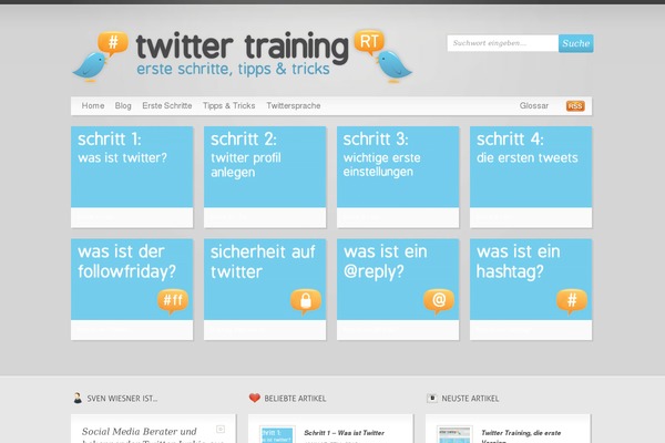 twitter-training.de site used Object