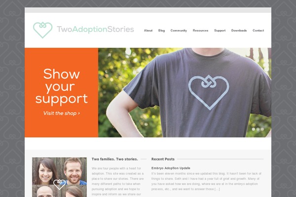 Gather theme site design template sample