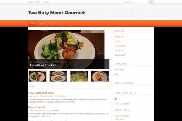 Foodpress theme site design template sample