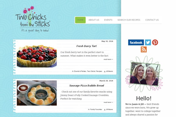 CookingPress theme site design template sample