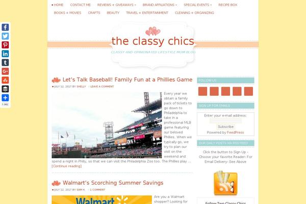 Pretty theme site design template sample