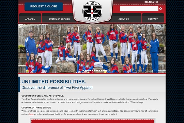 twofiveapparel.com site used Twofive