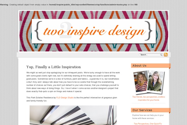 Crisp theme site design template sample