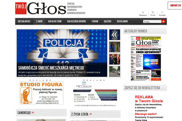 Local News theme site design template sample