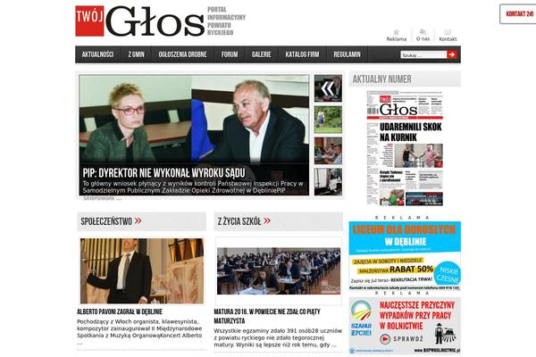 Local News theme site design template sample