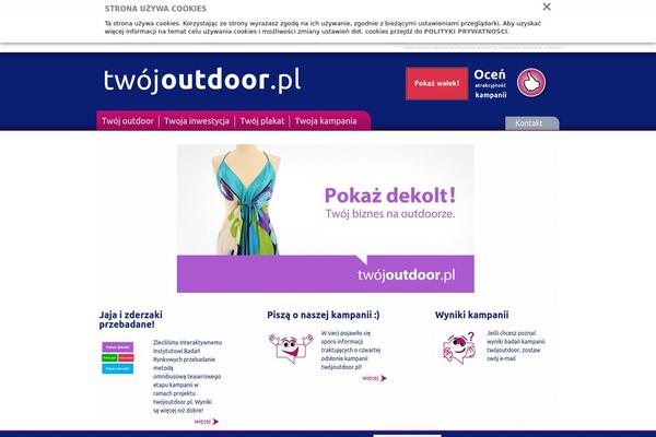 Outdoor theme site design template sample