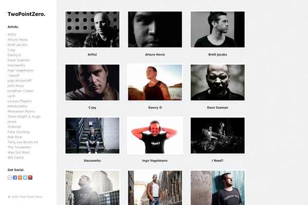Artiste theme site design template sample
