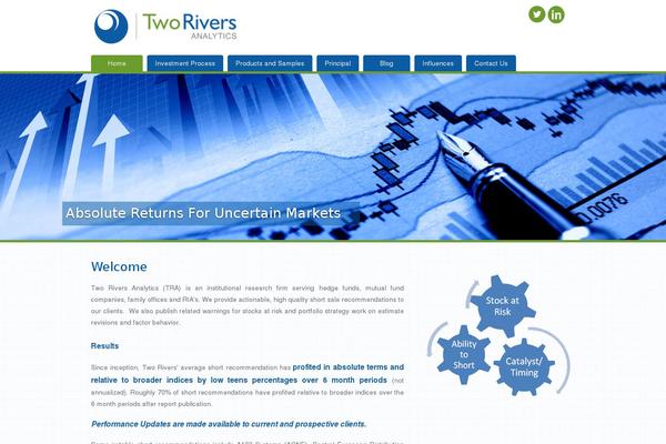 Rivers theme site design template sample