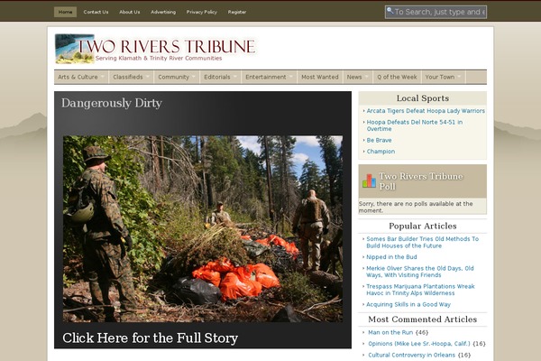 tworiverstribune.com site used Trt