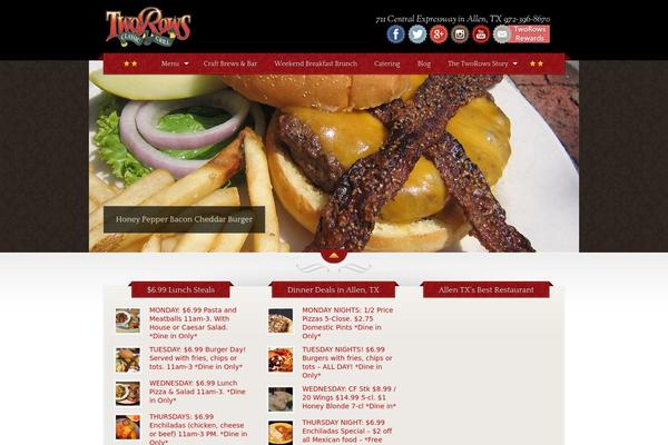 The Restaurant theme site design template sample
