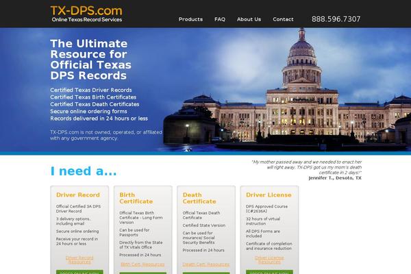 tx-dps.com site used Txdps