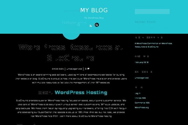 Ronneby theme site design template sample