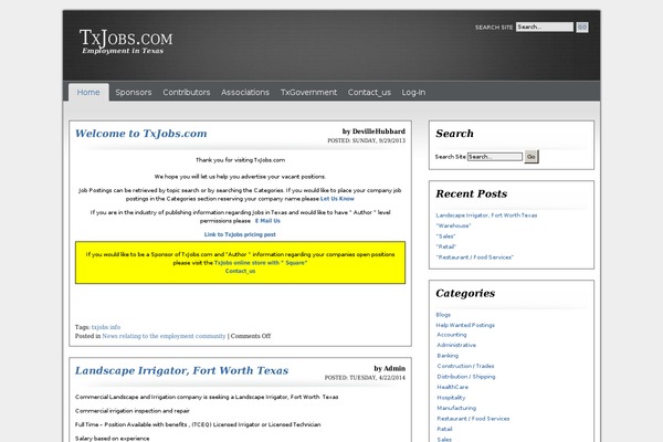 txjobs.com site used Graycorporate