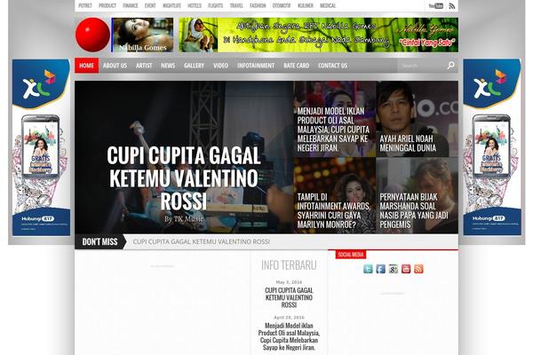 Hot Topix theme site design template sample