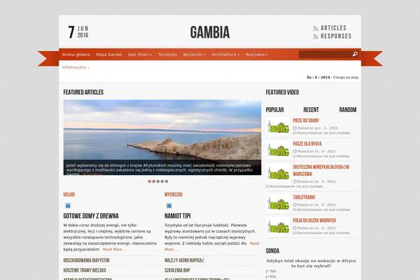 Reporter theme site design template sample
