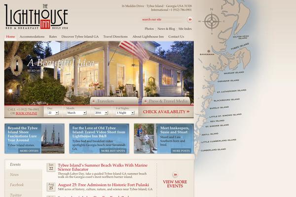 Lighthouse theme site design template sample
