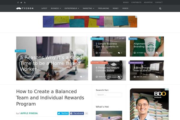 Uncode theme site design template sample