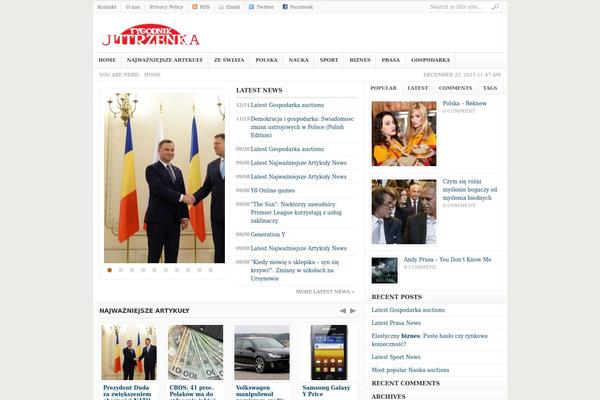 Weekly theme site design template sample