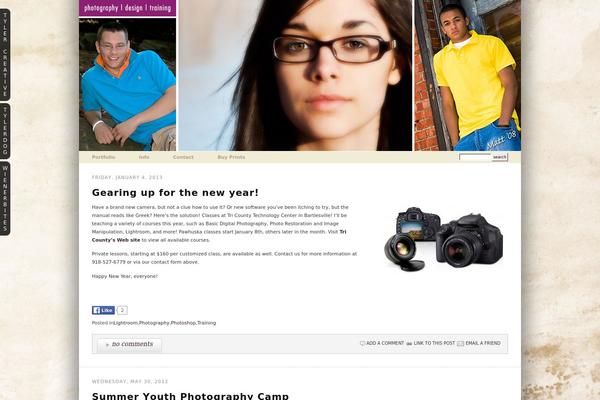 Prophoto4 theme site design template sample