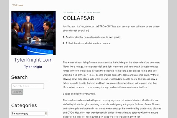 tylerknight.com site used The Frances Wright