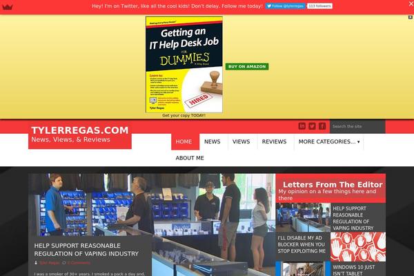 tylerregas.com site used Urban Lite