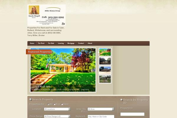RealEstate theme site design template sample
