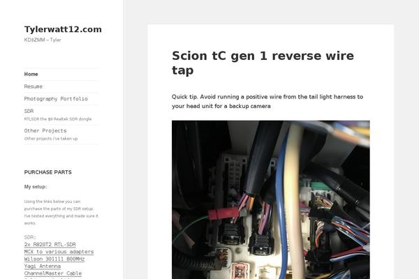 Twenty Twelve theme site design template sample