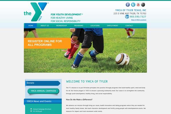 Ymca theme site design template sample