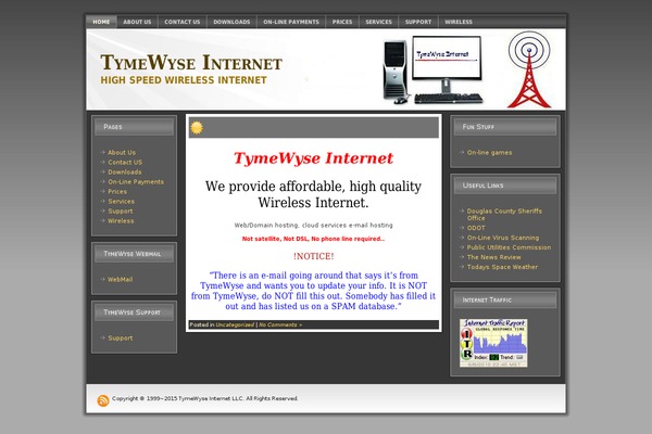 Site using Announcer plugin