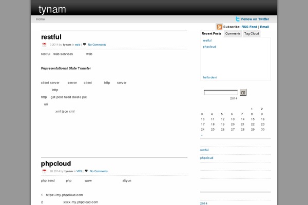 iTech theme site design template sample
