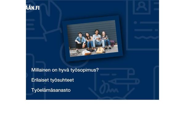 tyoelamaan.fi site used Weistamo-lankku