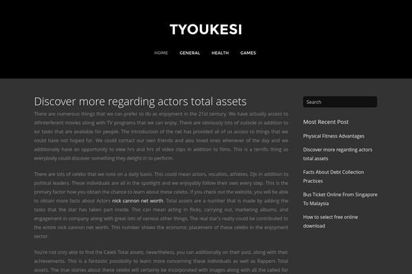 tyoukesi.com site used Themify Base