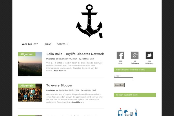 Gonzo theme site design template sample