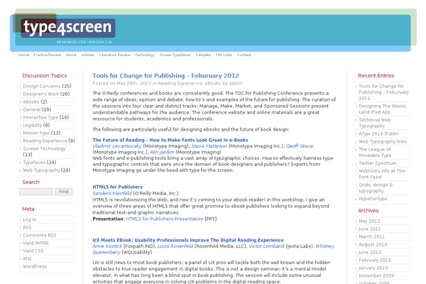 Site using FLV Embed plugin