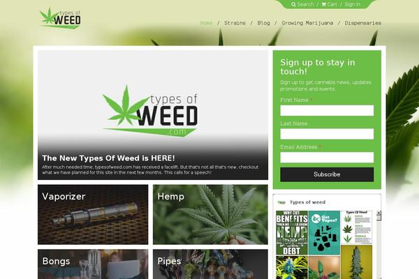 typesofweed.com site used Sage-8.4.2