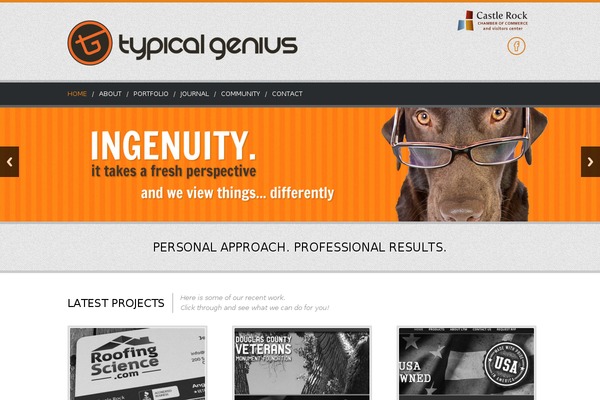 CONTRAST theme site design template sample