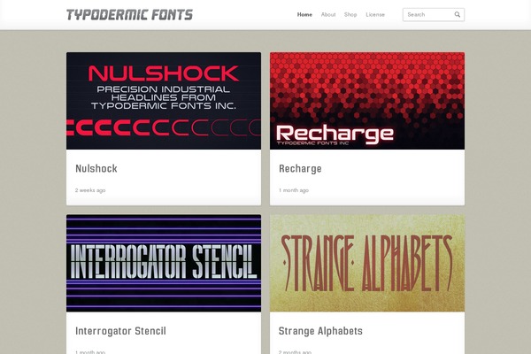 Infinite theme site design template sample