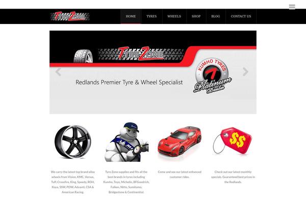 The Leader theme site design template sample