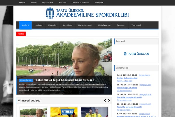 Site using Embed Facebook plugin