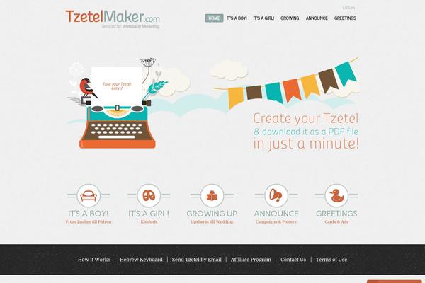 tzetelmaker.com site used Posters