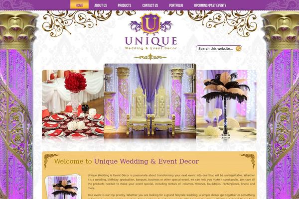 Unique theme site design template sample