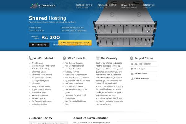 Rackhost theme site design template sample