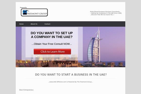 Vantage theme site design template sample