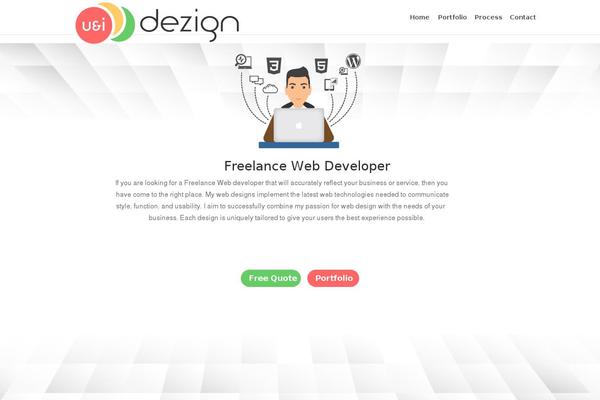 Divi Child theme site design template sample