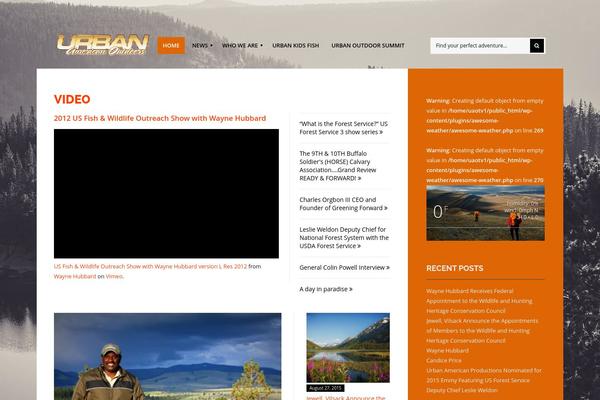 Outdoor theme site design template sample