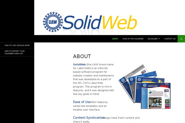 Twenty Fourteen theme site design template sample