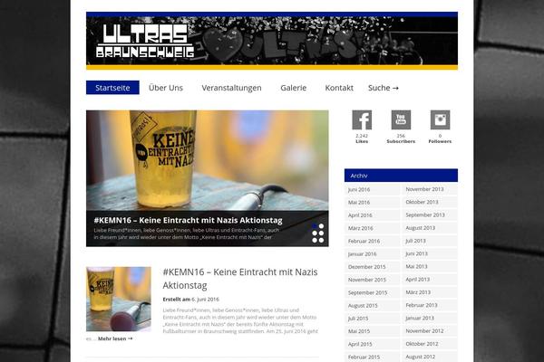 Gonzo theme site design template sample