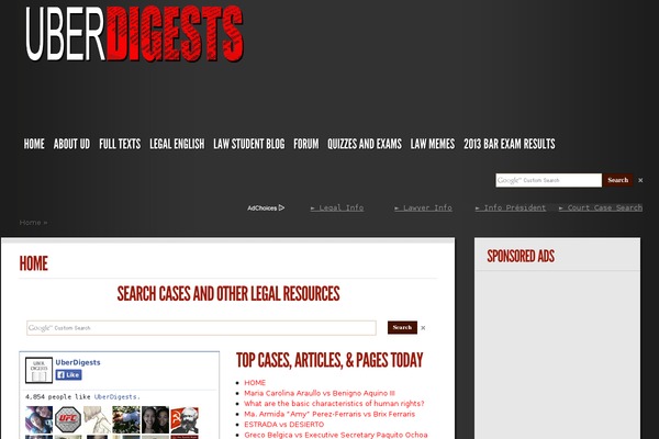 uberdigests.info site used Customizr