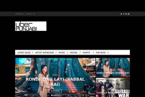 Santiago theme site design template sample